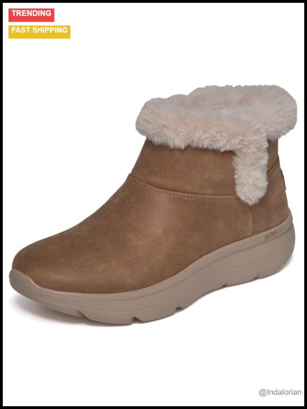 Skechers On-The-Go Encore Erin Faux Fur Chukka Ankle Boots